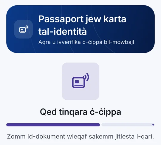 Żomm id-dokument mal-mowbajl – phone.codeb.io taqra ċ-ċippa