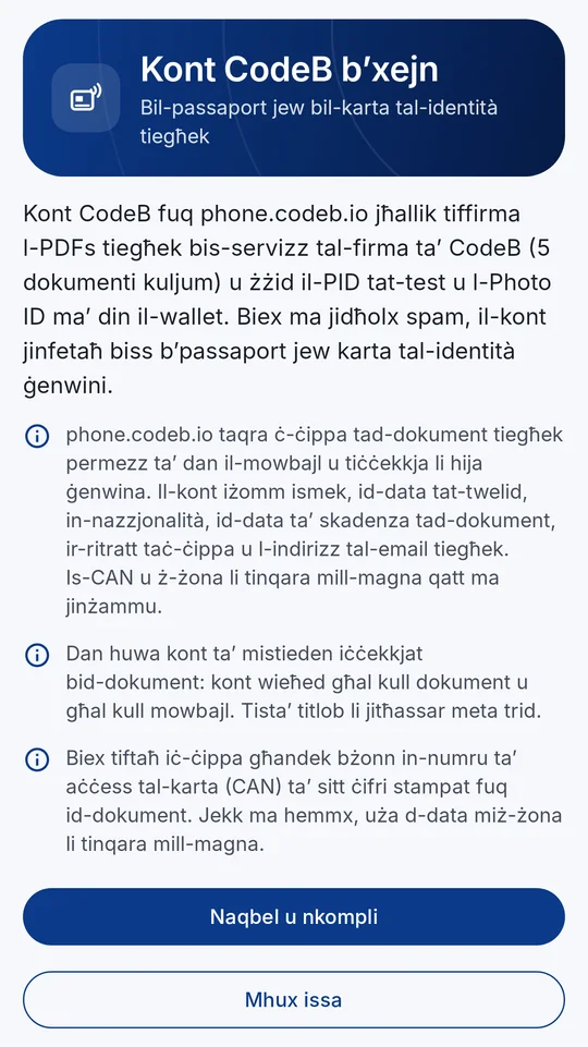 X’jiġi ċċekkjat u x’jinżamm – “Naqbel u nkompli”