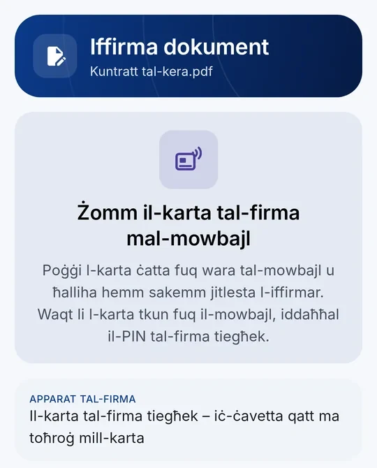 CodeB Wallet: “Żomm il-karta tal-firma mal-mowbajl”